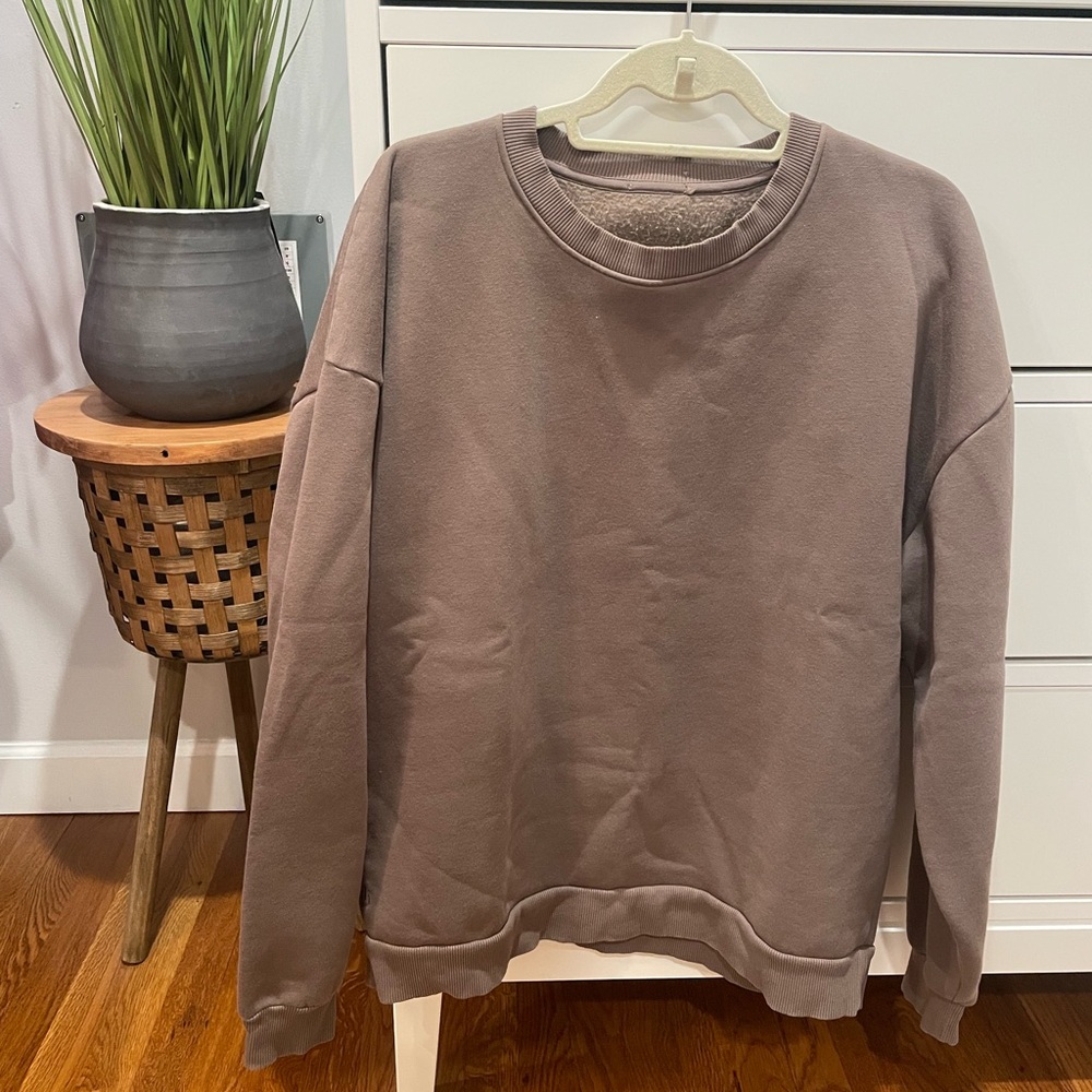 Nuuds Crewneck Sweatshirt Mocha Size Medium